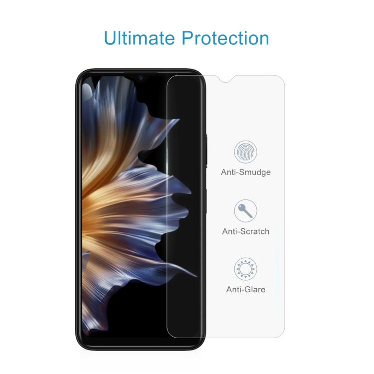For itel TS Pro 10pcs 0.26mm 9H 2.5D Tempered Glass Film