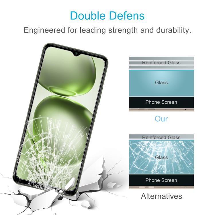 For itel A100C 4G 10pcs 0.26mm 9H 2.5D Tempered Glass Film