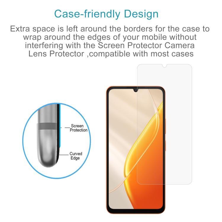 For itel A200 4G 10pcs 0.26mm 9H 2.5D Tempered Glass Film