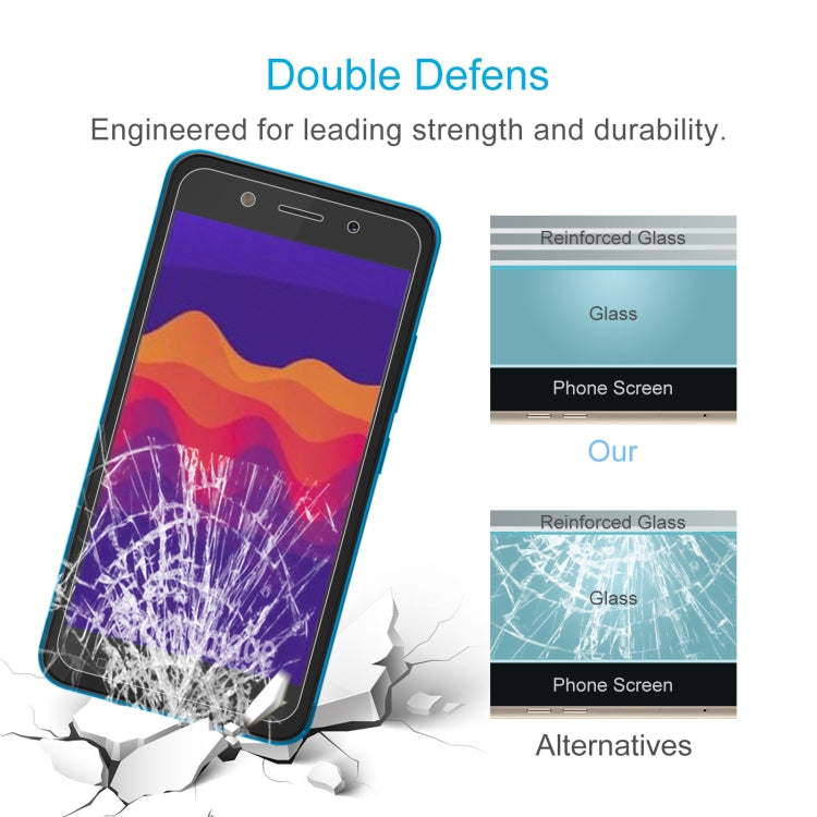 For itel A23 Pro 50pcs 0.26mm 9H 2.5D Tempered Glass Film