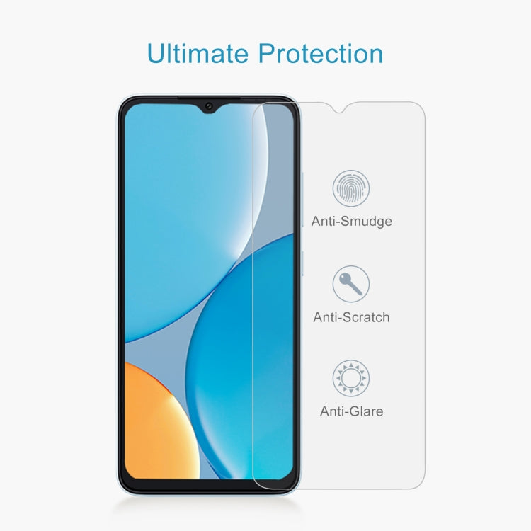 For itel A50C 50pcs 0.26mm 9H 2.5D Tempered Glass Film