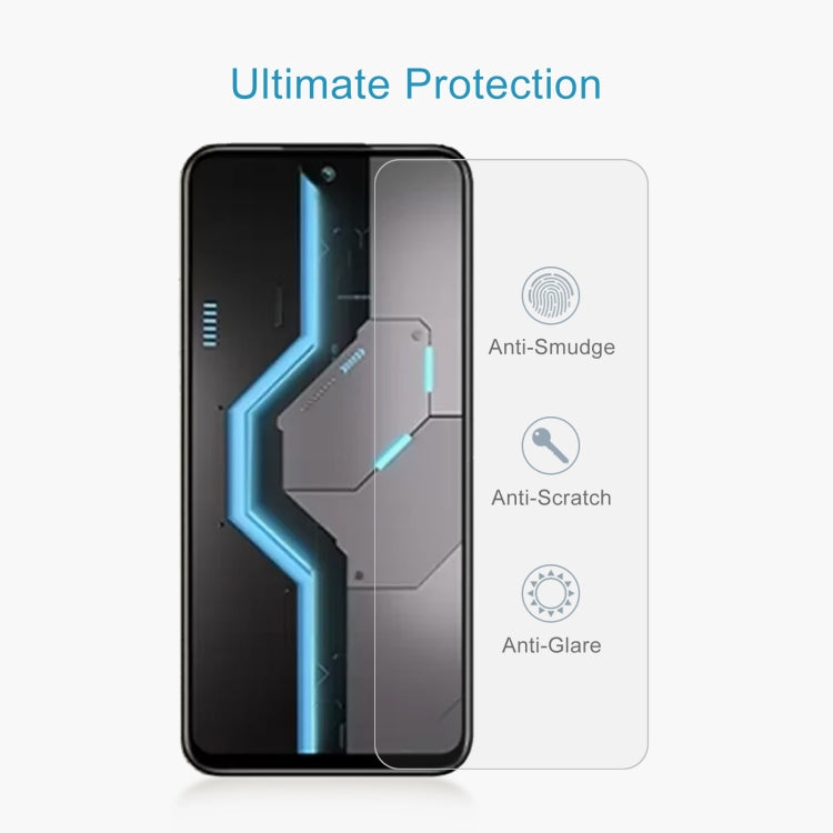 For itel P65 50pcs 0.26mm 9H 2.5D Tempered Glass Film