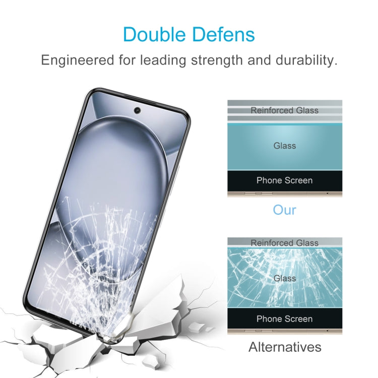 For itel A80 50pcs 0.26mm 9H 2.5D Tempered Glass Film