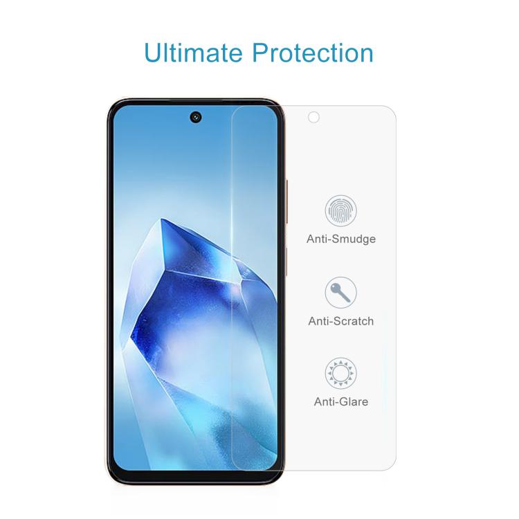 For itel Power 70 50pcs 0.26mm 9H 2.5D Tempered Glass Film