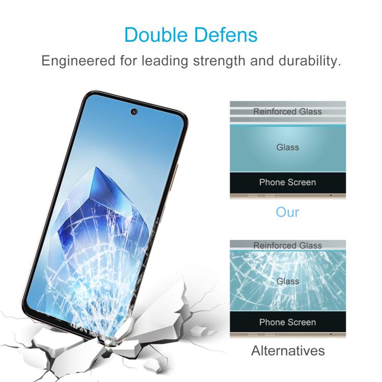For itel Power 70 50pcs 0.26mm 9H 2.5D Tempered Glass Film