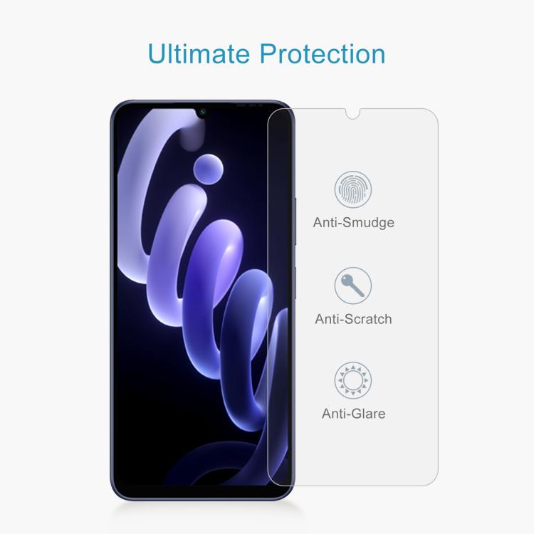 For itel City 100 50pcs 0.26mm 9H 2.5D Tempered Glass Film