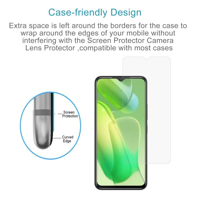 For itel Vision 5 50pcs 0.26mm 9H 2.5D Tempered Glass Film
