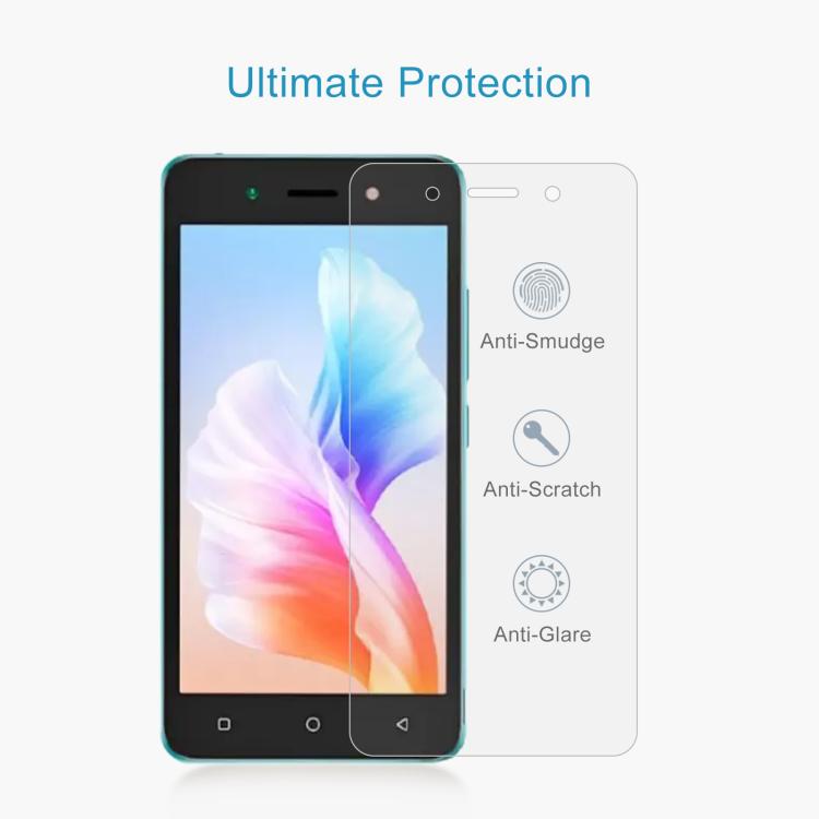 For itel A24 Pro 50pcs 0.26mm 9H 2.5D Tempered Glass Film