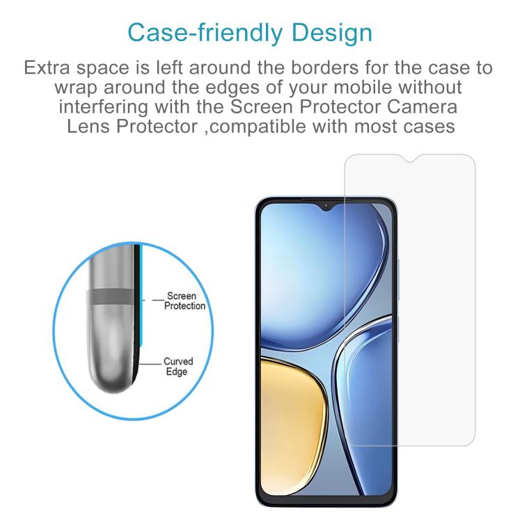 For itel Zeno 20 50pcs 0.26mm 9H 2.5D Tempered Glass Film