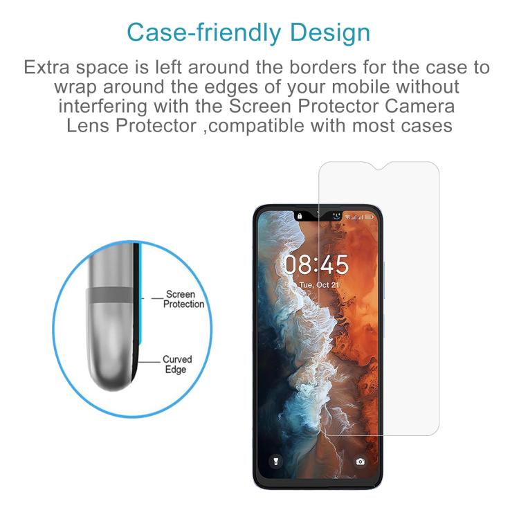 For itel Zeno 20 Max 4G 50pcs 0.26mm 9H 2.5D Tempered Glass Film