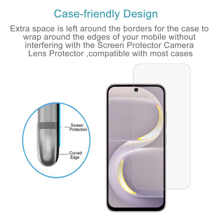 For itel City 200 4G 50pcs 0.26mm 9H 2.5D Tempered Glass Film