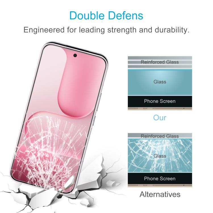 For Honor 500 Global 155.8mm 10pcs 0.26mm 9H 2.5D Tempered Glass Film