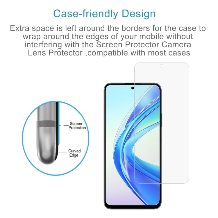 For Honor X7b 5G 50MP 50pcs 0.26mm 9H 2.5D Tempered Glass Film