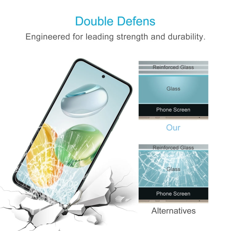 For Honor Play 60 Plus / 200 Smart 50pcs 0.26mm 9H 2.5D Tempered Glass Film