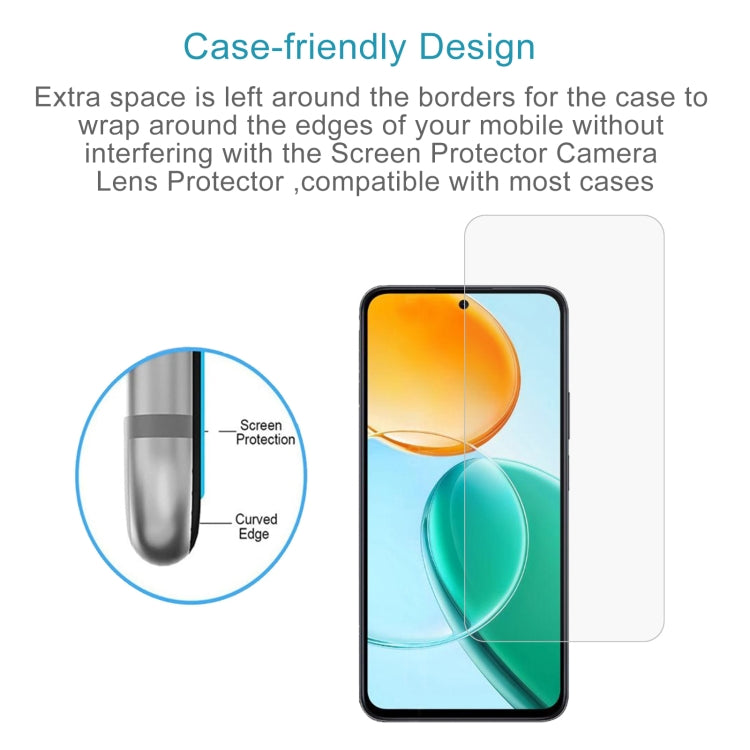 For Honor Play 9T 5G / X7C 4G / 5G 50pcs 0.26mm 9H 2.5D Tempered Glass Film