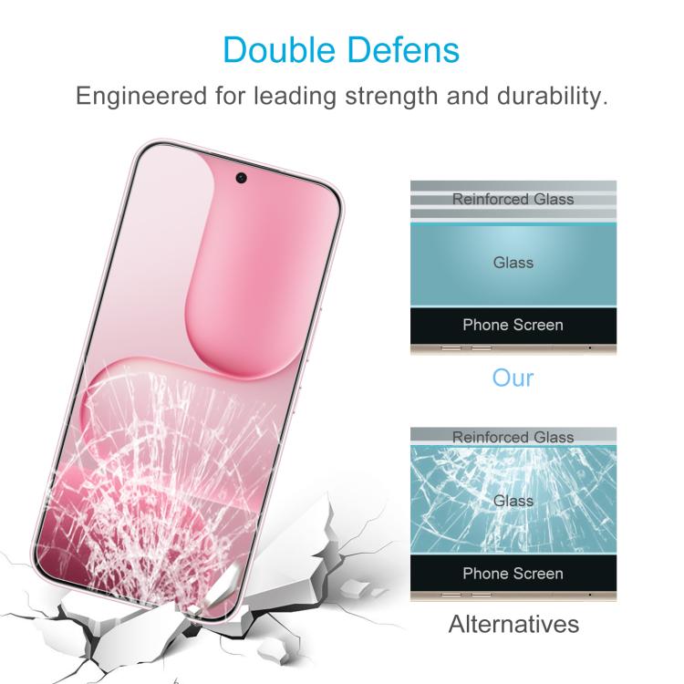 For Honor 500 Global 155.8mm 50pcs 0.26mm 9H 2.5D Tempered Glass Film