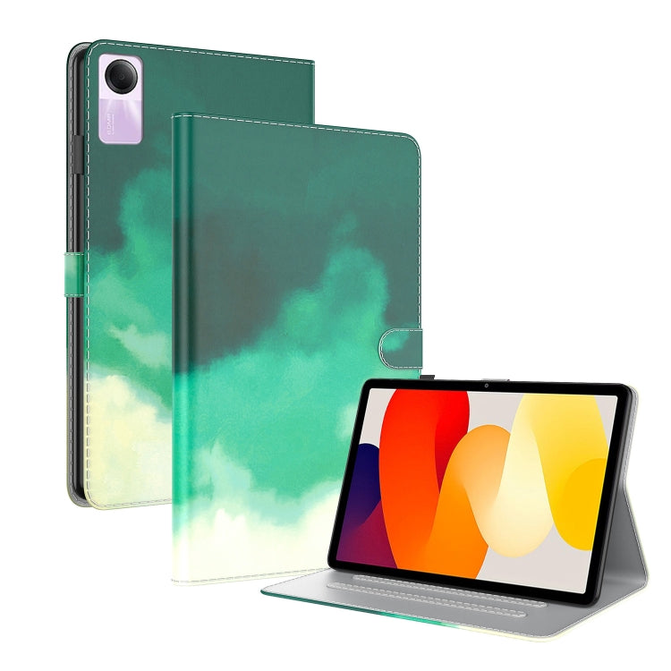 For Xiaomi Redmi Pad SE 11 inch Watercolor Pattern Flip Leather Tablet Case