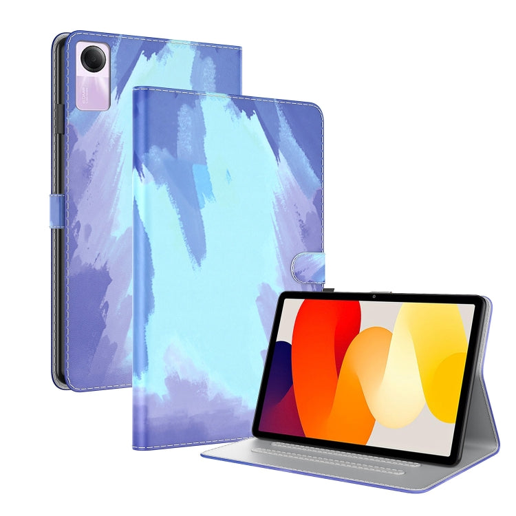 For Xiaomi Redmi Pad SE 11 inch Watercolor Pattern Flip Leather Tablet Case