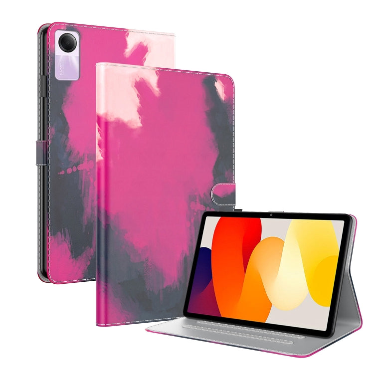 For Xiaomi Redmi Pad SE 11 inch Watercolor Pattern Flip Leather Tablet Case