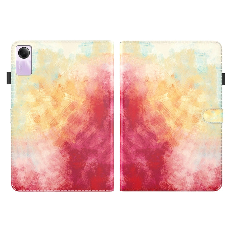 For Xiaomi Redmi Pad SE 11 inch Watercolor Pattern Flip Leather Tablet Case