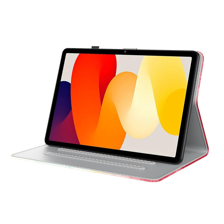 For Xiaomi Redmi Pad SE 11 inch Watercolor Pattern Flip Leather Tablet Case
