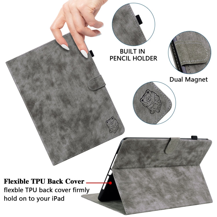 For Xiaomi Redmi Pad SE 11 inch Tiger Pattern Flip Leather Tablet Case