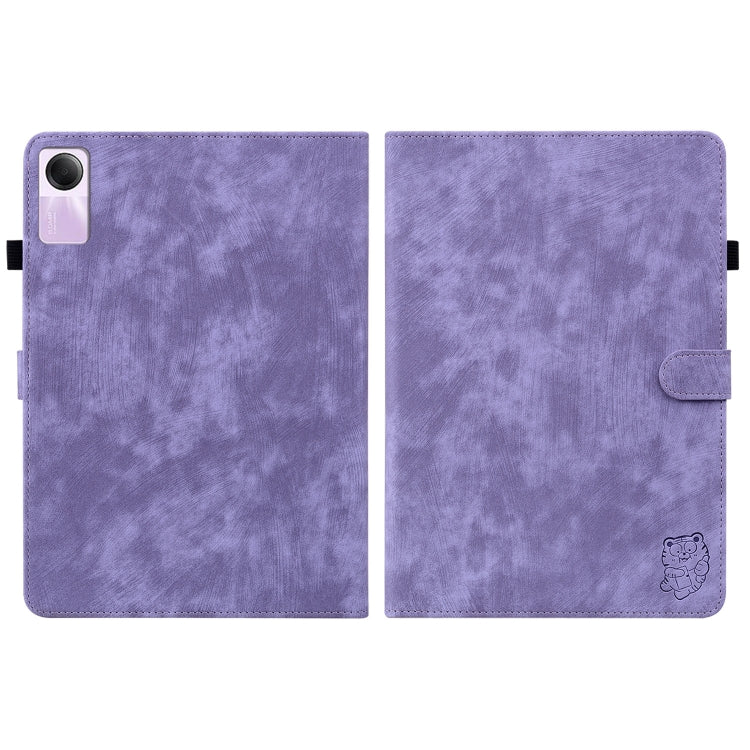 For Xiaomi Redmi Pad SE 11 inch Tiger Pattern Flip Leather Tablet Case