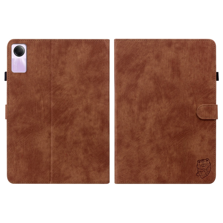 For Xiaomi Redmi Pad SE 11 inch Tiger Pattern Flip Leather Tablet Case