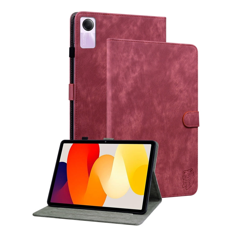 For Xiaomi Redmi Pad SE 11 inch Tiger Pattern Flip Leather Tablet Case