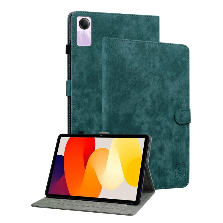For Xiaomi Redmi Pad SE 11 inch Tiger Pattern Flip Leather Tablet Case
