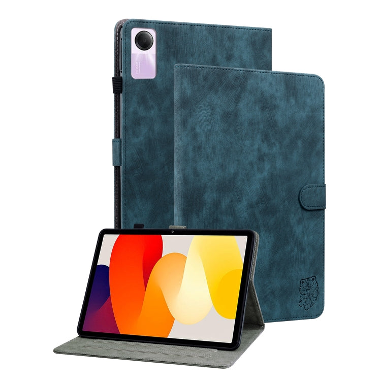 For Xiaomi Redmi Pad SE 11 inch Tiger Pattern Flip Leather Tablet Case