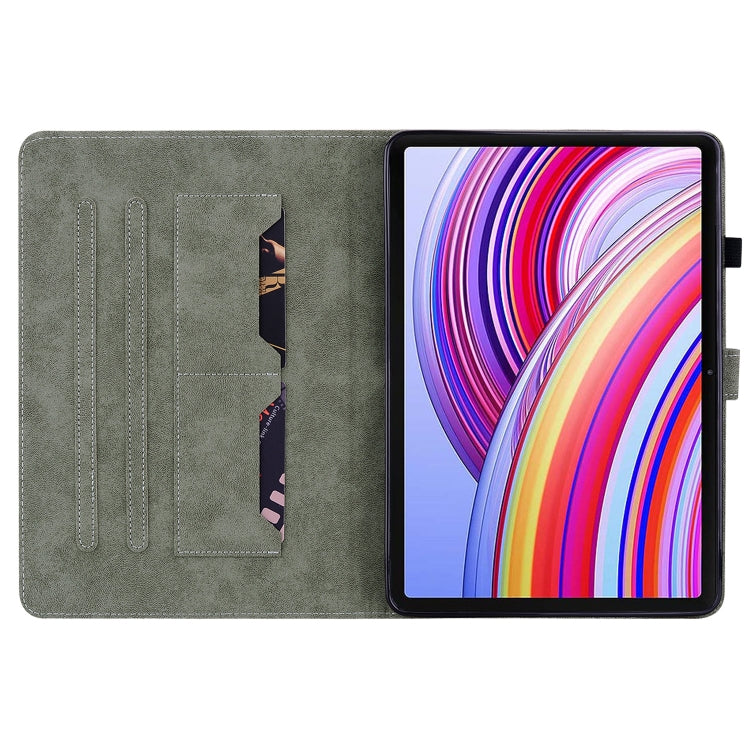 For Xiaomi Redmi Pad Pro 12.1 Tiger Pattern Flip Leather Tablet Case