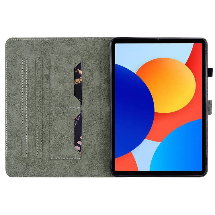 For Xiaomi Redmi Pad SE 8.7 Tiger Pattern Flip Leather Tablet Case