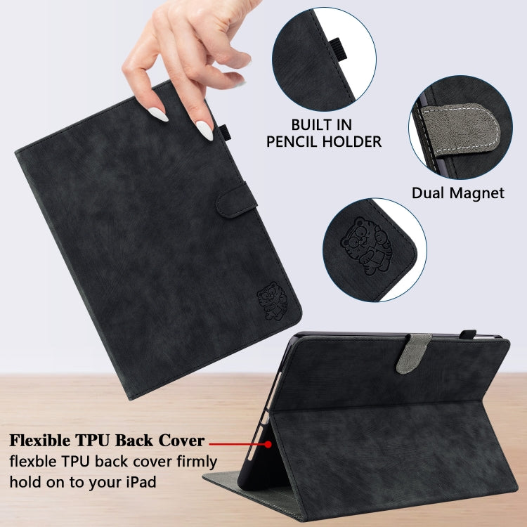 For Xiaomi Redmi Pad SE 8.7 Tiger Pattern Flip Leather Tablet Case