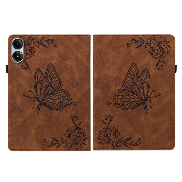 For Xiaomi Redmi Pad Pro 12.1 Butterfly Flower Embossed Leather Tablet Case