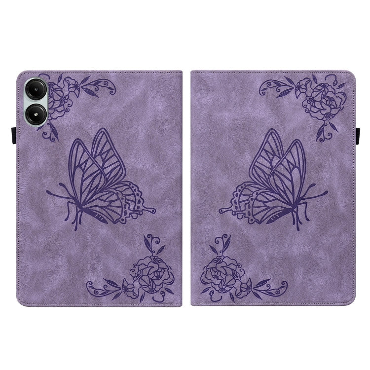 For Xiaomi Redmi Pad Pro 12.1 Butterfly Flower Embossed Leather Tablet Case