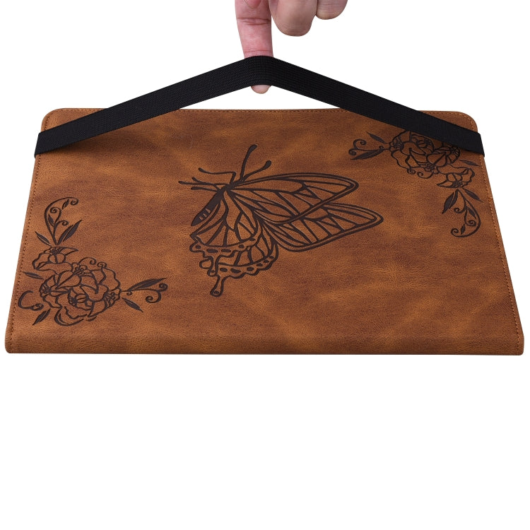 For Xiaomi Redmi Pad SE 8.7 Butterfly Flower Embossed Leather Tablet Case