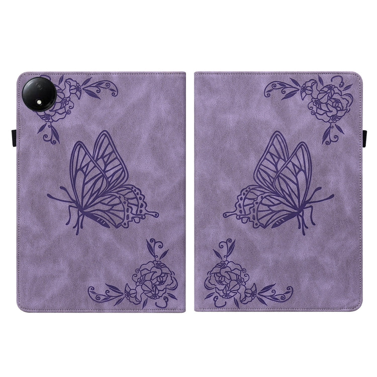 For Xiaomi Redmi Pad SE 8.7 Butterfly Flower Embossed Leather Tablet Case