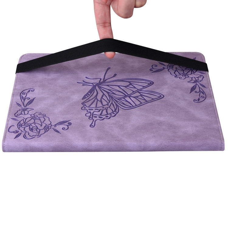 For Xiaomi Redmi Pad SE 8.7 Butterfly Flower Embossed Leather Tablet Case
