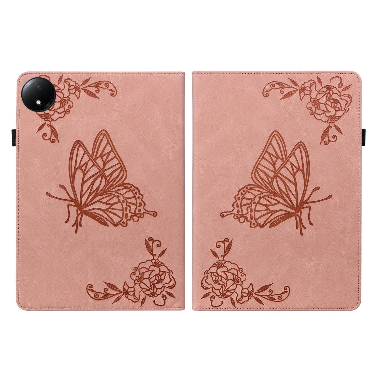 For Xiaomi Redmi Pad SE 8.7 Butterfly Flower Embossed Leather Tablet Case