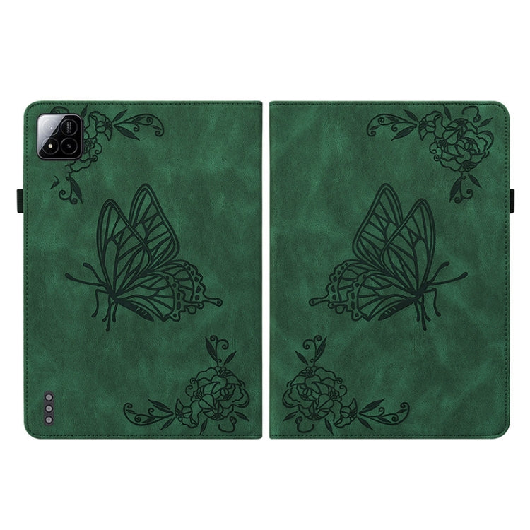 For Xiaomi Pad 7 / Pad 7 Pro Butterfly Flower Embossed Leather Tablet Case