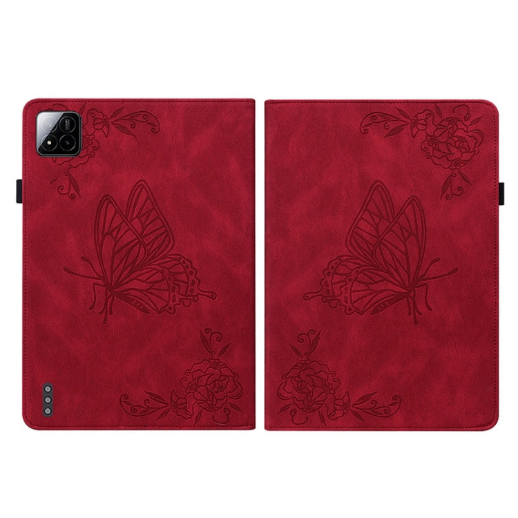 For Xiaomi Pad 7 / Pad 7 Pro Butterfly Flower Embossed Leather Tablet Case