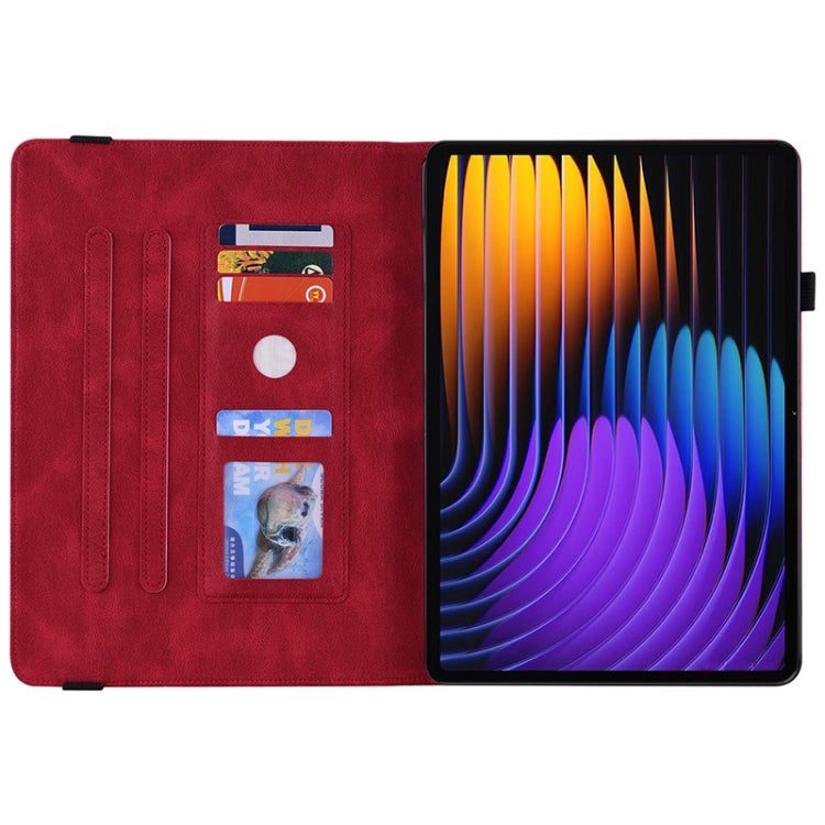 For Xiaomi Pad 7 / Pad 7 Pro Butterfly Flower Embossed Leather Tablet Case