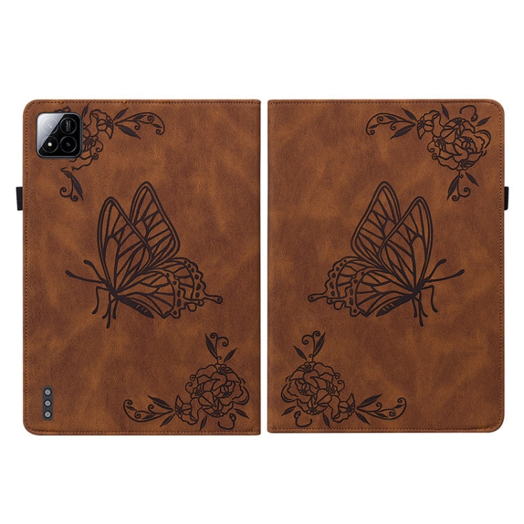 For Xiaomi Pad 7 / Pad 7 Pro Butterfly Flower Embossed Leather Tablet Case