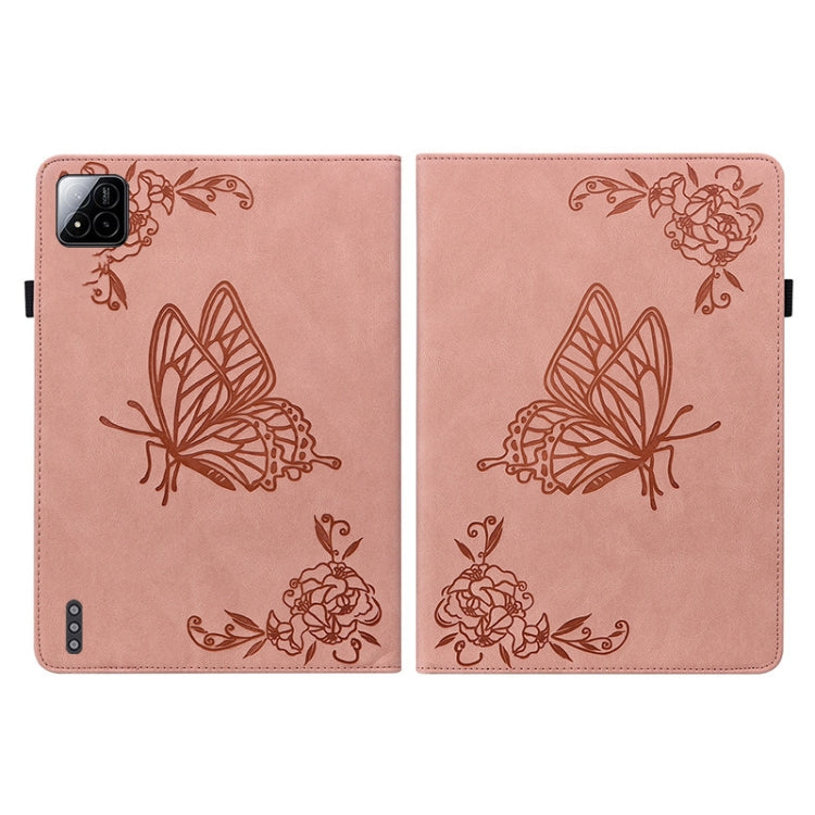 For Xiaomi Pad 7 / Pad 7 Pro Butterfly Flower Embossed Leather Tablet Case