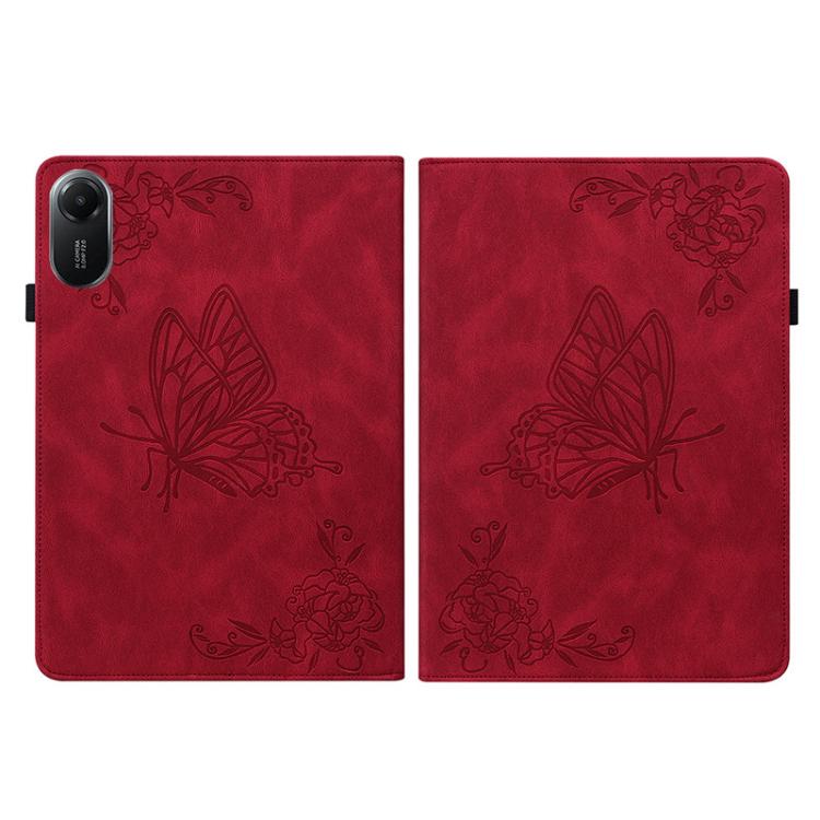 For Redmi Pad 2 / Redmi Pad SE 11 2025 Butterfly Flower Embossed Leather Tablet Case