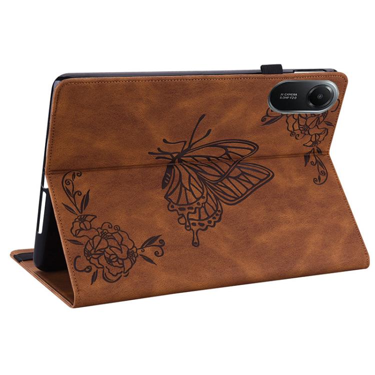 For Redmi Pad 2 / Redmi Pad SE 11 2025 Butterfly Flower Embossed Leather Tablet Case