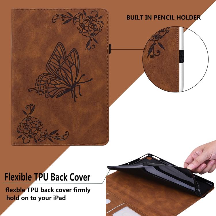 For Redmi Pad 2 / Redmi Pad SE 11 2025 Butterfly Flower Embossed Leather Tablet Case