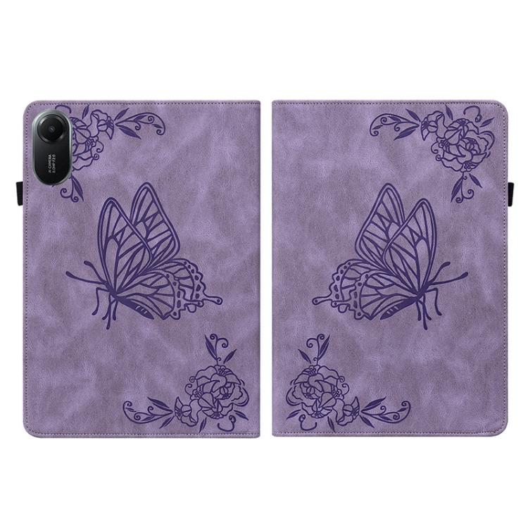 For Redmi Pad 2 / Redmi Pad SE 11 2025 Butterfly Flower Embossed Leather Tablet Case