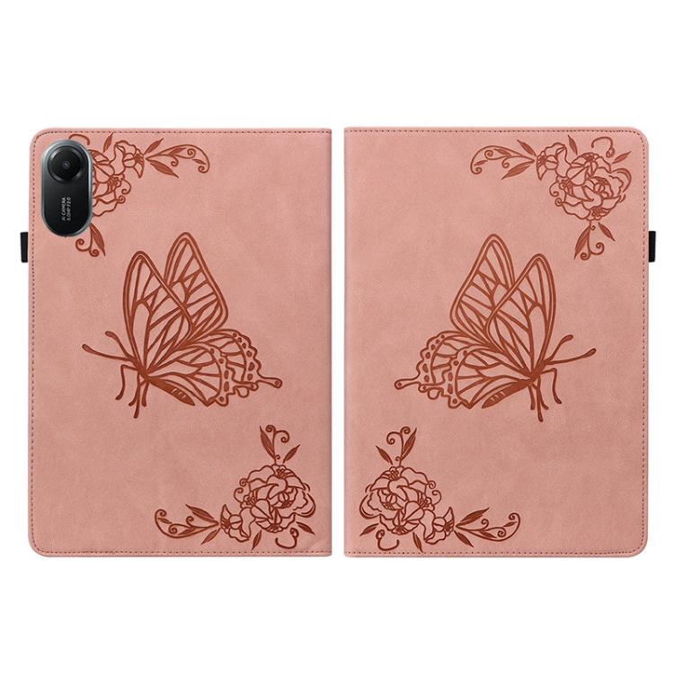 For Redmi Pad 2 / Redmi Pad SE 11 2025 Butterfly Flower Embossed Leather Tablet Case